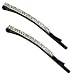 Sparkling Crystal Band Black Bobby Pin - (2 PCS)