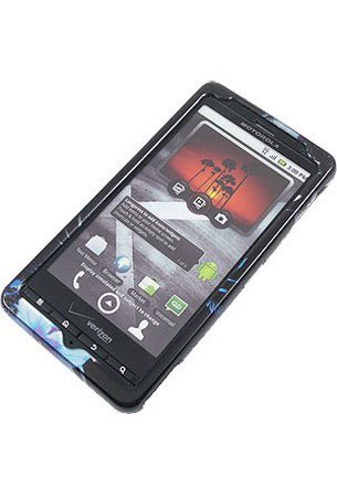 Motorola MB810 Droid X Graphic Case - Blue Flower