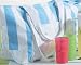 Tupperware Striped Zippered Summer Tote