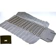 Black & Gray Ring Roll Up Travel Jewelry Display Case