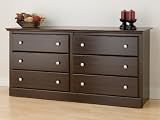 Regency Espresso 6 Drawer Dresser