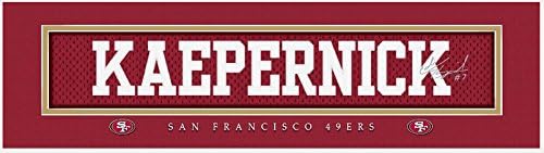 NFL Signature Jersey Stitch Print Colin Kaepernick # 7 Framed