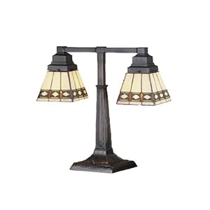 20 Inch H Diamond Mission 2 Lt Desk Lamp Table Lamps by 