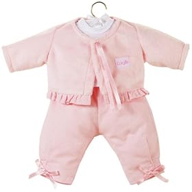 Click here to buy Corolle Classic Baby Doll 14-inch Fashion Candy Pink Pants Set by Corolle.