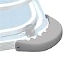 Taylor Made Products Pontoon Boat Radius Curve Corner Protector Boat Fender (3" x 12")