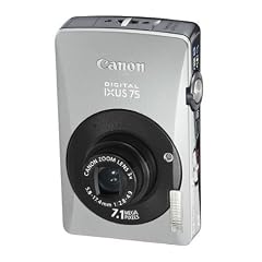 Canon IXUS 75 Digitalkamera (7 Megapixel, 3-fach opt. Zoom, 7,6 cm (3 Zoll) Display) silber-schwarz