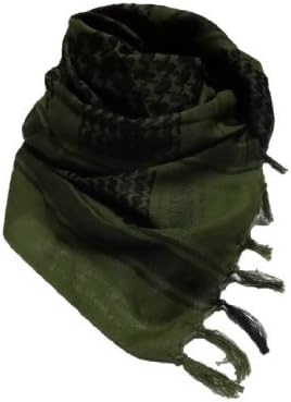 Miritarian Afghan stall neck scarf muffler [110 x 110 cm] Olive (japan import) by Miritarian