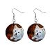 West Highland White Dog Earrings Limited Edition Art Jewelry