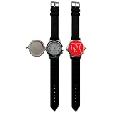 Nebraska Cornhuskers NCAA Wrist Watch (Black)