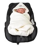 Babyschalendecke weiß mit Applikation von HEBA-Germany