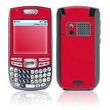 Solid State Red Design Protective Skin Decal Sticker for Palm Treo 750/ 755 Cell Phone (Front piece only)