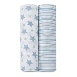 Aden + Anais Classic Muslin Swaddle Blanket 2 Pack, Prince Charming (813701010304)