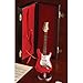 Red Electric Guitar Miniature Replica W/ Case Musical Music Instrument Decor Gift