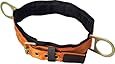 Miller Titan by Honeywell T3320/SAF Tongue Buckle Body Belt with Side D-Rings and 3-Inch Back Pad, Small