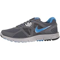 Nike Lunarglide+ 3 Dark Grey Volt Blue Mens Running 454164-040