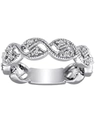 10k White Gold Diamond Ring (1/6 cttw, H-I Color, I1-I2 Clarity)