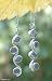Moonstone earrings, 'Mystical Moon' 0.2 W 2.1 L