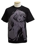 EXIT TUNES イラストレーター空中幼彩　なぎさＴシャツ　ブラック：Ｌサイズ