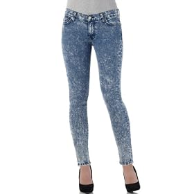 Buy 7 For All Mankind Jeans, Mineral Wash Gwenevere with Clean Pocket Mineral Wash Blue by 7 For All Mankind