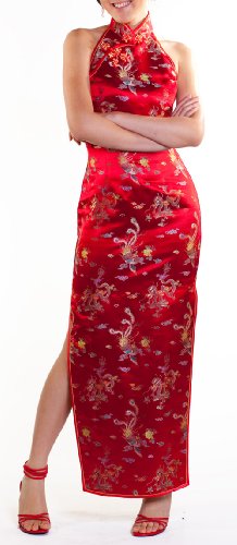 Mandarin Collar Halter Qipao