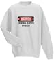 WARNING CRIMINAL JUSTICE STUDENT Adult Sweatshirt (Crewneck) Various Colors
