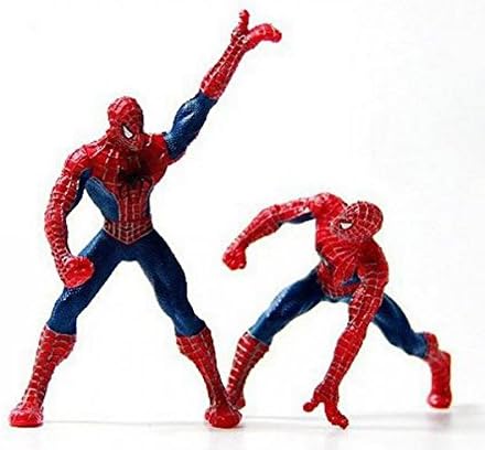 2pcs/Set Spiderman superheroes pvc Action Figures Model Toys gifts 8cm