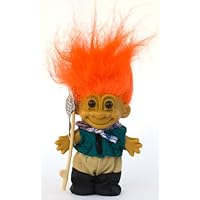 My Lucky Troll FISHERMAN Troll Doll (Orange Hair)