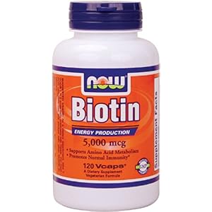 NOW Foods Biotin 5000mcg 120 Vcaps