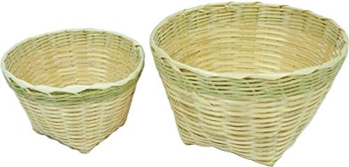 Asian Style Thai Bamboo Handmade Basket Set From Chiangmai Thailand