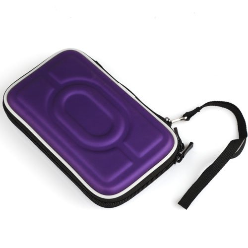 Portable 2.5 Ide/sata HDD Hard Drive Disk Storage Box Pouch Case Carrying Case bag Protection (Purple)