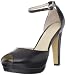 Nine West Women's Pickmeup Ankle-Strap Sandal,Black Leather,7 M US