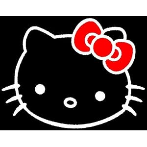 Hello Kitty Red Bow Sticker (Decal) - 6"