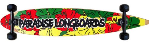PARADISE LONGBOARDS RASTA FLOWERS Complete PINTAIL