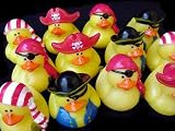 One Dozen (12) Mini Pirate Rubber Ducks Duckie Ducky Party Favors