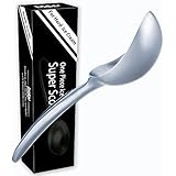 bobuCuisine's One-piece Super Ice Cream Scoop - Unbendable for the Hardest Ice Cream - Stylish Design, Non-slip Rubber Grip Dishwasher Safe - Rock Your Kitchen with Your New Super Scoop!
