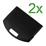 GTMax 2x Black Battery Door for Sony PSP