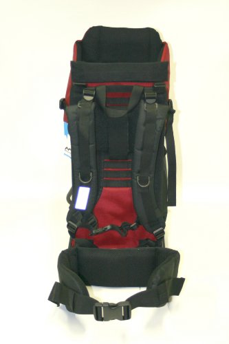 MONTIS TRAIL - Porte-bébé dorsal - Rouge cerise - jusquŽà 25kg - 2450g