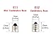 Bonlux 7W Dimmable E12 Candelabra LED Bulbs, 60W Equivalent 3000k Warm White T3/T4 Candelabra E12 Base, Omni-Directional E12 Replacement Bulb for Ceiling Fan Chandelier Landscape Lighting (Pack of 4)