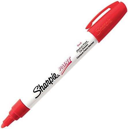 Sanford Ink 35550 Paint Sharpie, Oil Base, Medium Point, Red