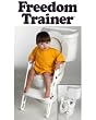PRIMO 4-In-1 Soft Seat Toilet Trainer and Step Stool White with Pastel Blue Seat