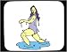 Mouse Pad with lady, sports, water, athlete, bathign suit, swimsuit, posing, Polynesia, Hawaii, wet, model