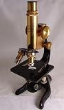 Electronics : c1920 Ernst Leitz Wetzlar brass microscope and case