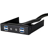 Silverstone Tek Aluminum 3.5-Inch Drive Bay with USB 3.0X4 and HD Audio Ports (FP32B-E)