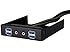 Silverstone Tek Aluminum 3.5-Inch Drive Bay with USB 3.0X4 and HD Audio Ports (FP32B-E)