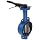Dixon BFVW400 Ductile Iron Wafer Style Butterfly Valve with Stainless Steel Disc and Buna-N liner, 4" Size, 200 psi Pressure