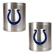 Indianapolis Colts 2pc Stainless Steel Can Holder Set- Primary Logo NFL Football