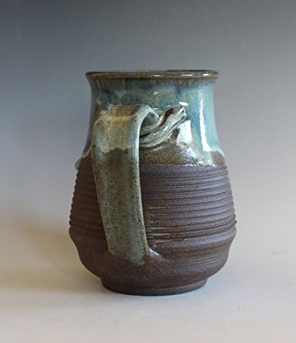 18 oz Coffee Mug, pottery mug, unique coffee mug, handmade ceramic cup, tea cup, coffee cup, handthrown mug, stoneware mug