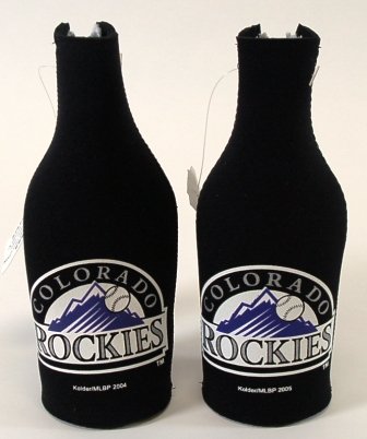 SET OF 2 COLORADO ROCKIES BOTTLE SUIT KOOZIES