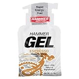 Hammer Gel Rapid Energy Fuel, Single Gel Pouch - 12 Count, Flavor Espresso