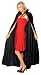 Long Crushed Velvet Cape Use for Christmas Caroling, New Years, Witch Costumes, Ghouls, Vampire Cape